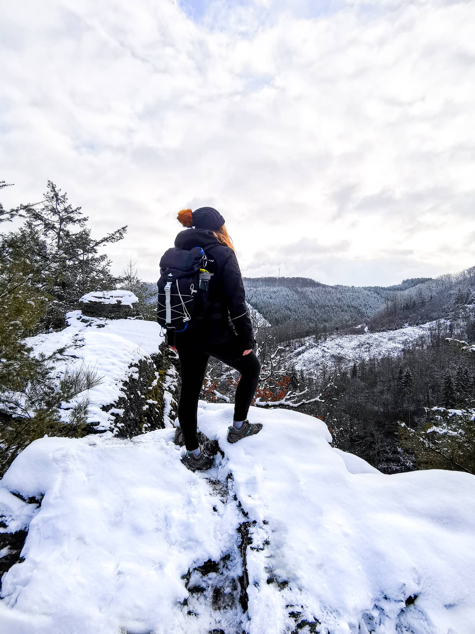 Snow Hike in Belgium