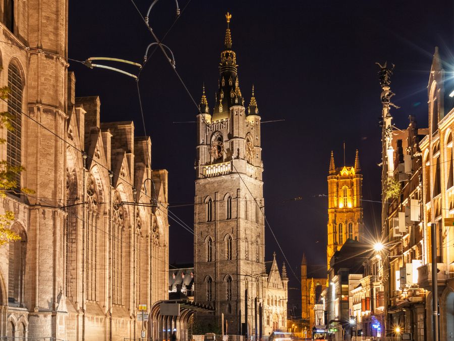 Belfry of Ghent in Belgium