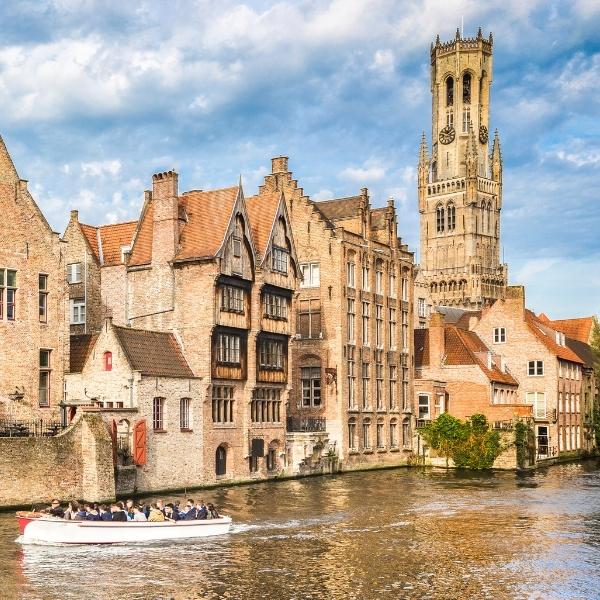 boat tour in Bruges Belgium