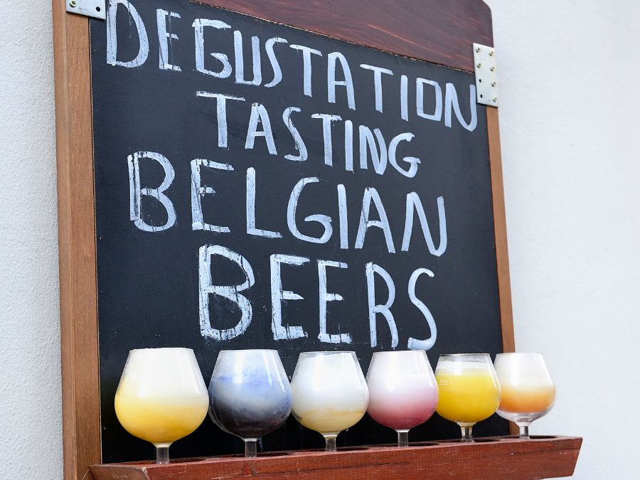 Tasting Belgian beer