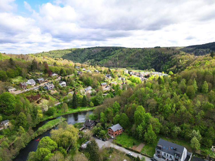 Drone view La Roche en Ardenne