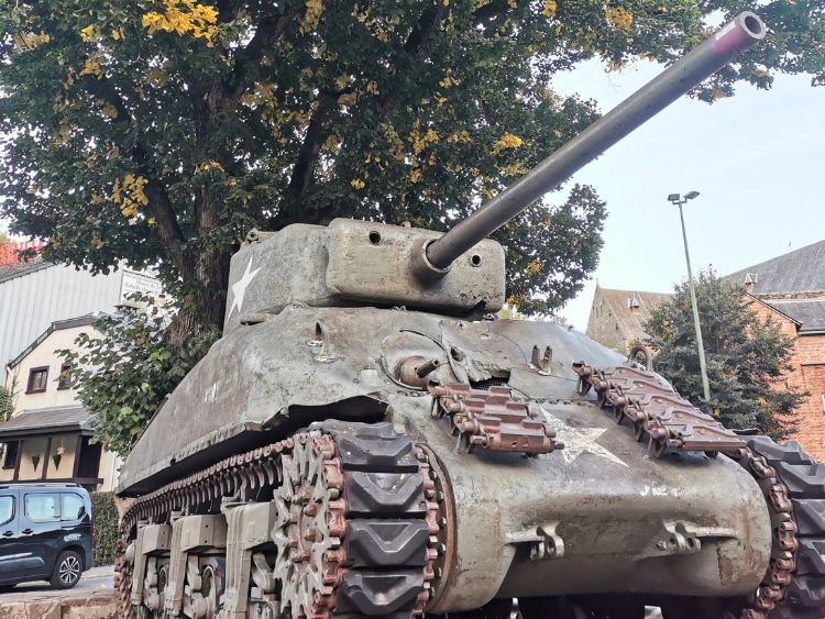 Battle of the Bulge tank in La Roche en Ardennes